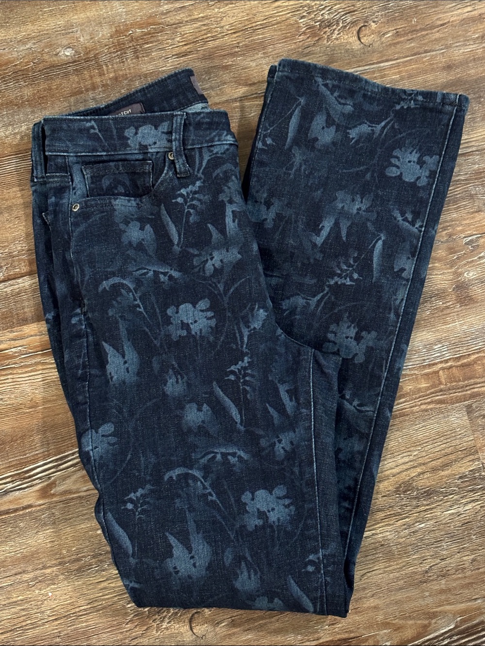 NYDJ Slim Bootcut Jeans in Dark Blue Wash